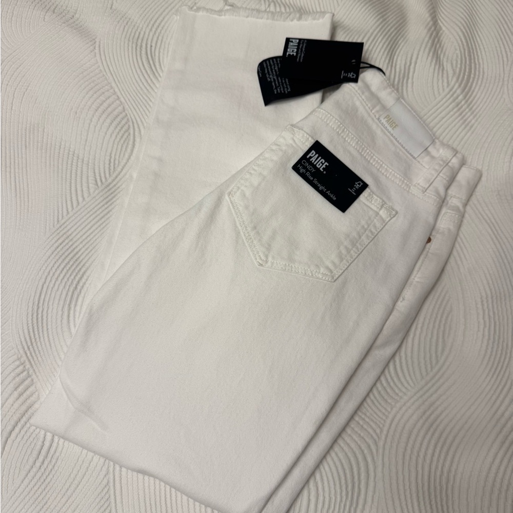 PAIGE Women's Classic White Jeans